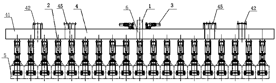 Movable combined clamp tongs