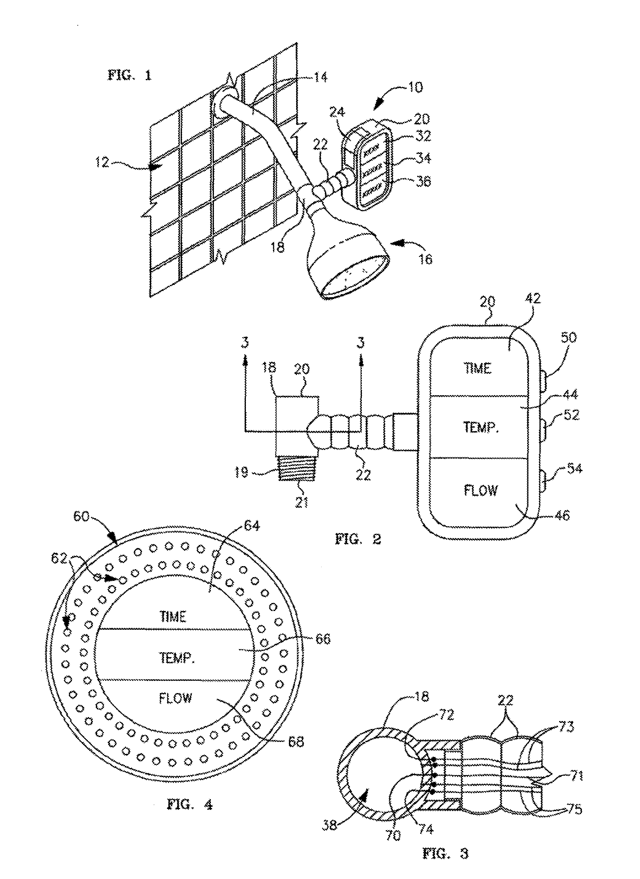 Apparatus for Displaying, Monitoring and/or Controlling Shower, Bath or Sink Faucet Water Parameters with an Audio or Verbal Annunciations or Control Means