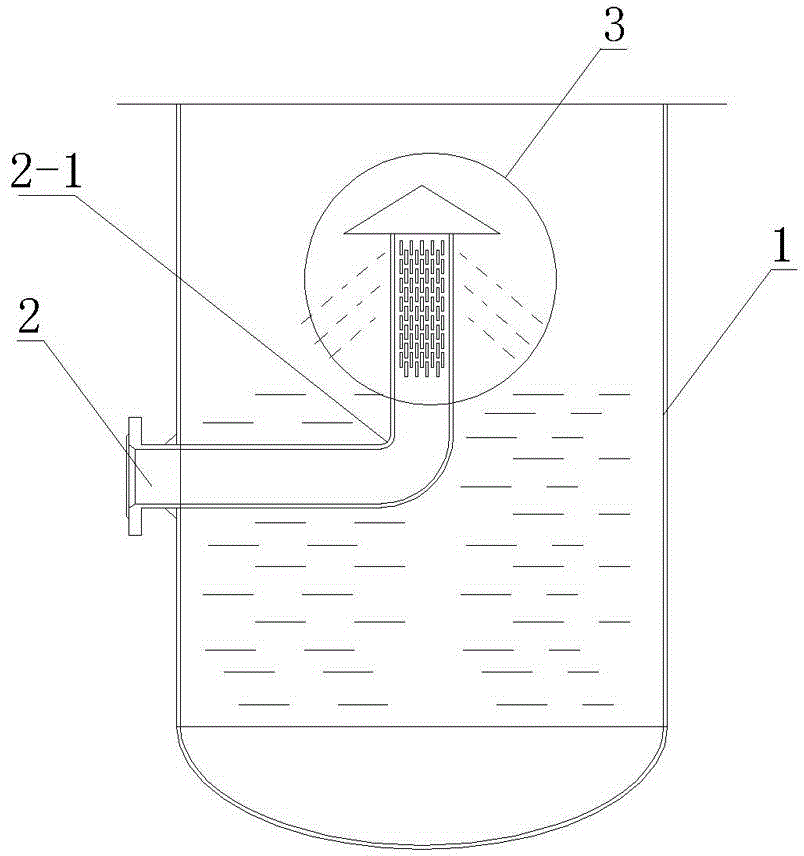 Material distributing and defoaming device of evaporator