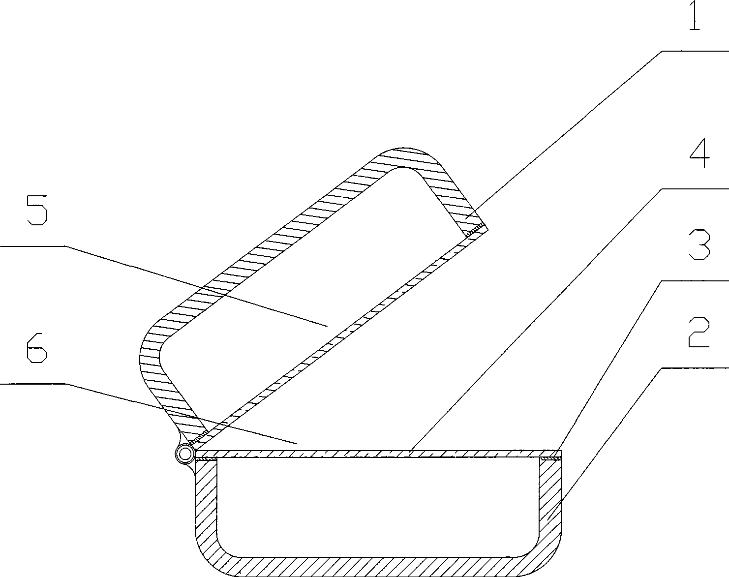 Novel packaging box and manufacturing technology thereof