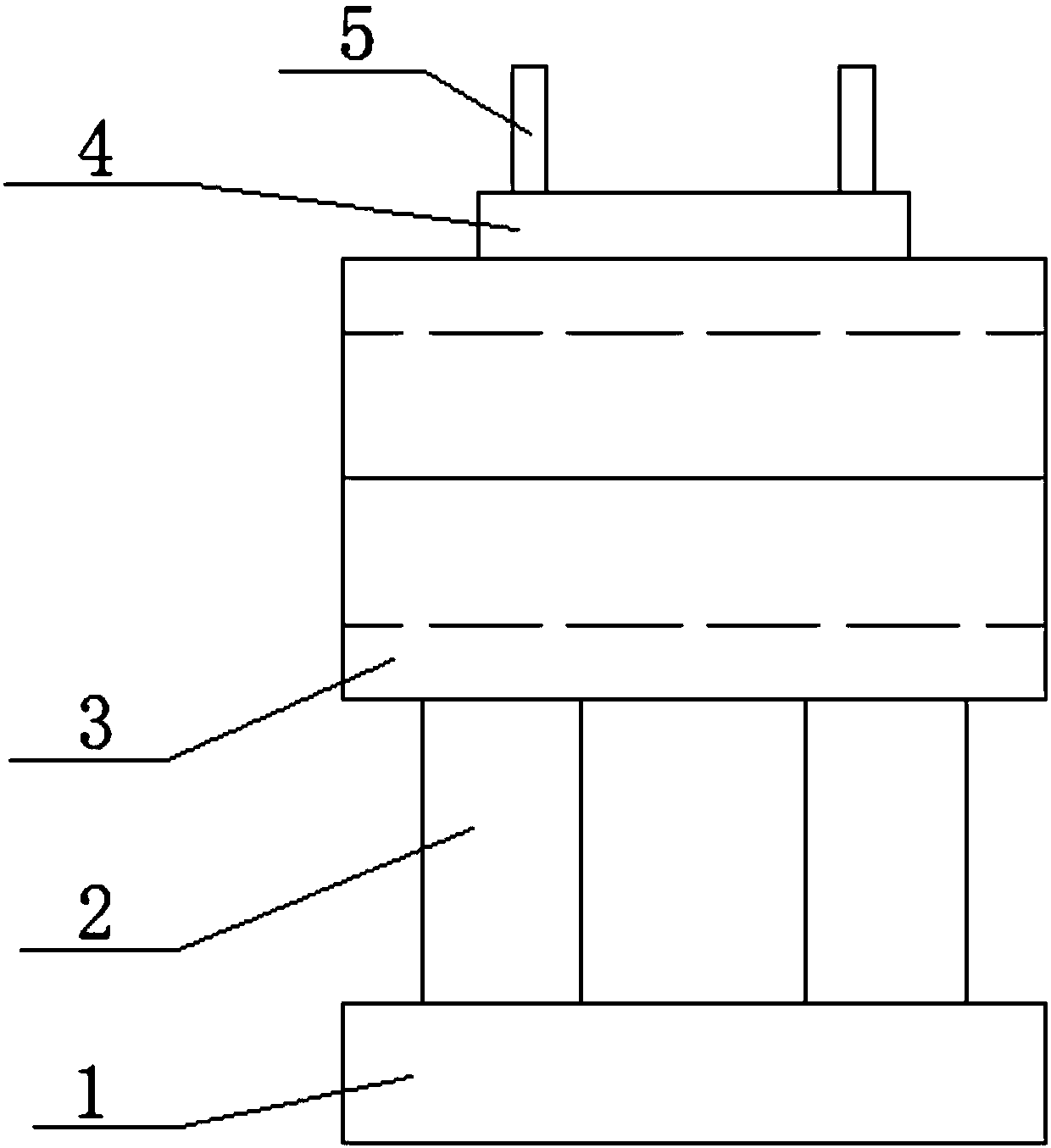 Supporting method used for multi-branch beam-column body of Chinese style building