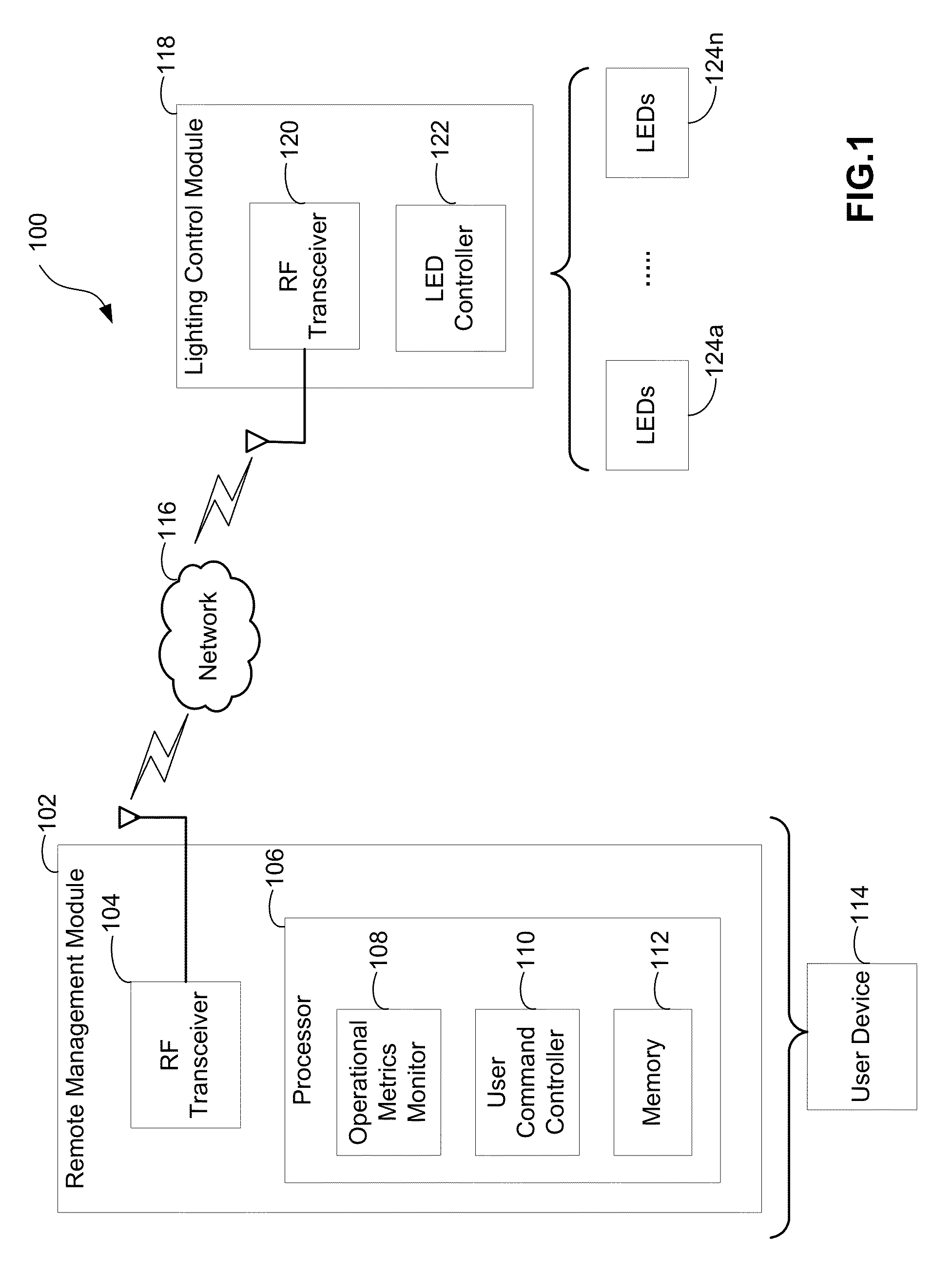 Lighting device monitor and communication apparatus