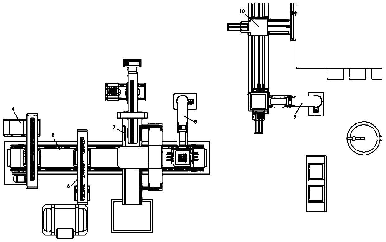 Forming equipment for a transparent diamond-encrusted floor and its manufacturing method