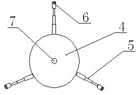 Measuring apparatus and method for inclination angle of jacket platform