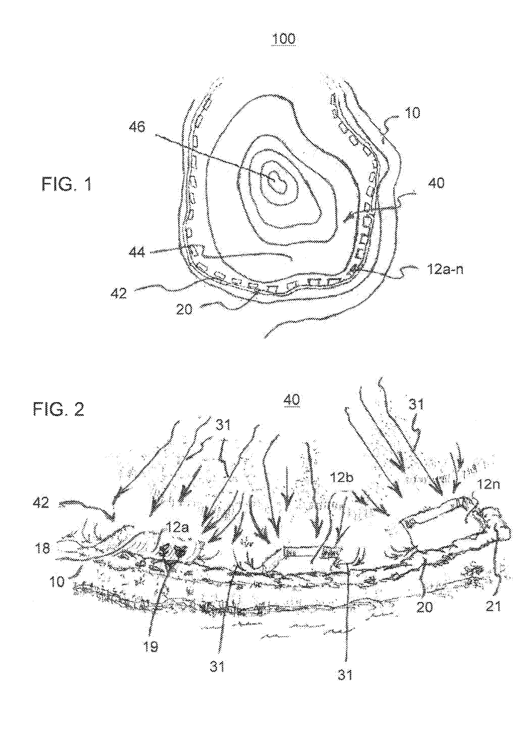 Chain filter system of micro wetland cells and method of forming same