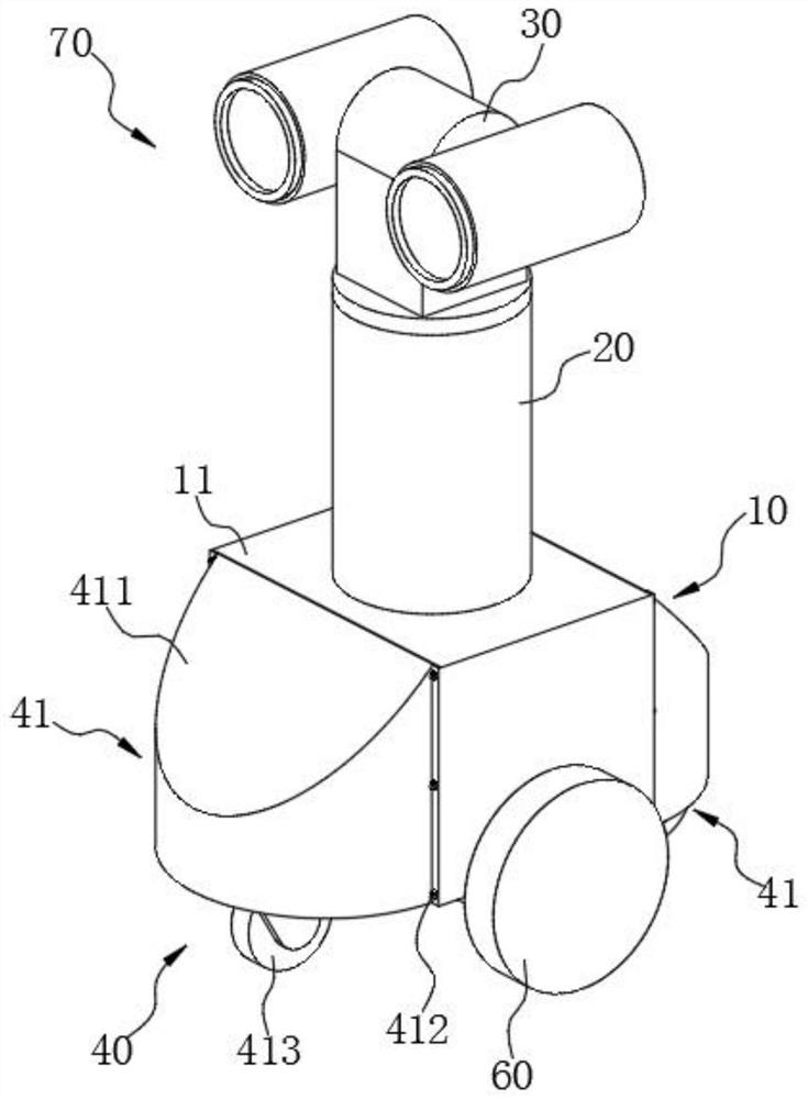 Walking device and robot