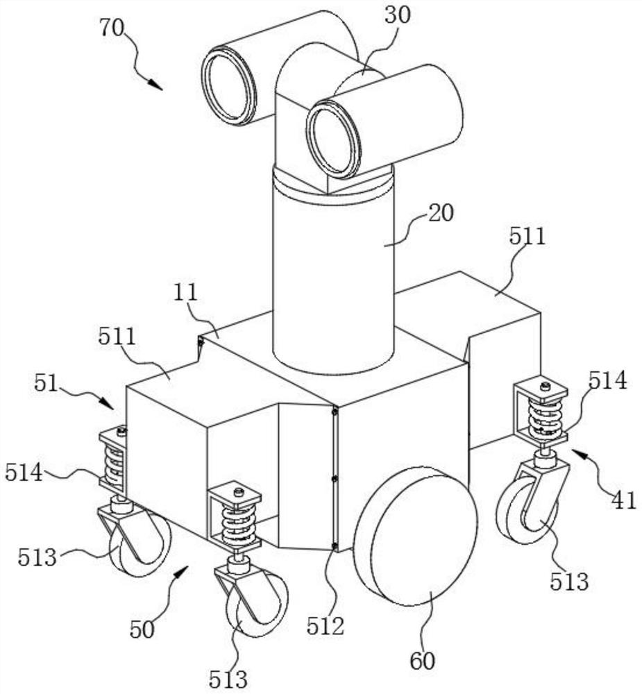 Walking device and robot