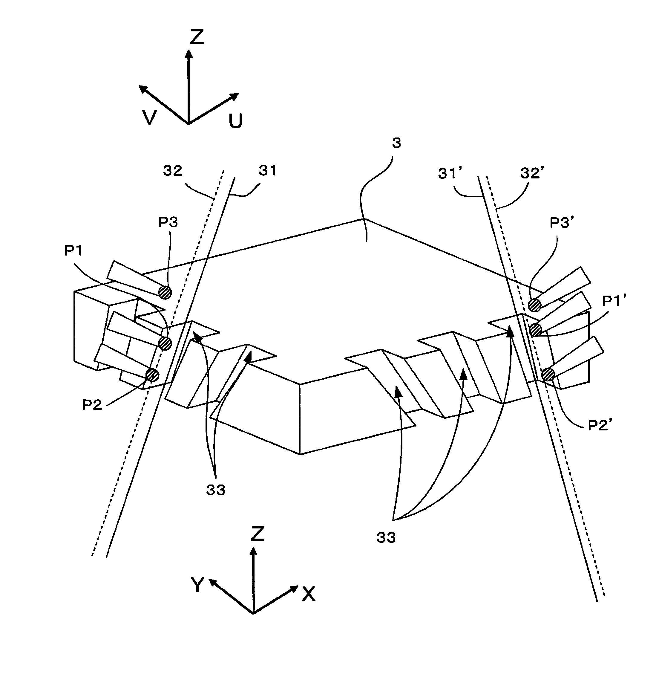 Wire electric discharge machine and calculation method for wire support positions of wire electric discharge machine