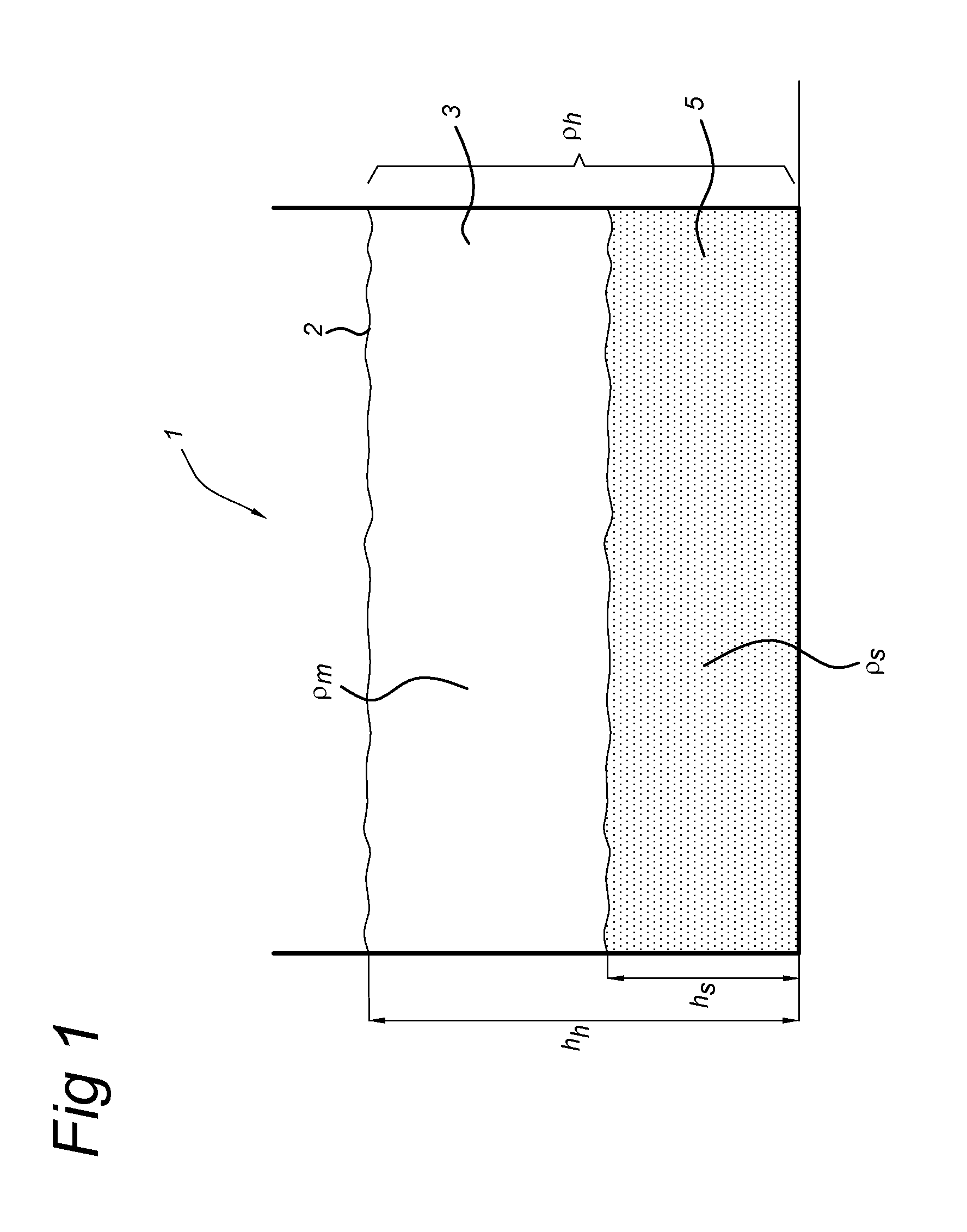 Method and device for determining a height of a settled bed in a mixture in a loading space