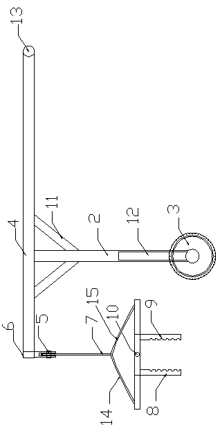 Kerb transfer tool for municipal road engineering and kerb mounting method