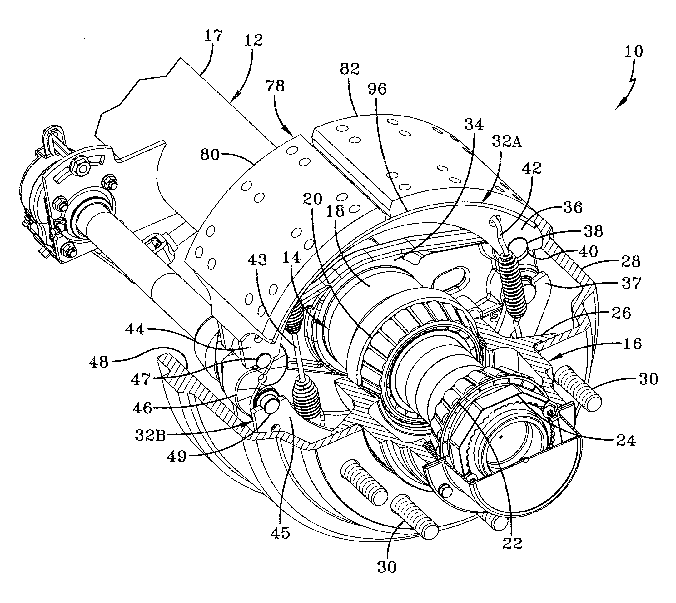 Heavy-duty vehicle brake assembly with sealing interface