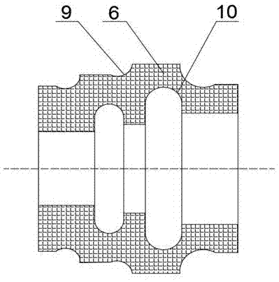 Cylindrical multi-roller bearing seat