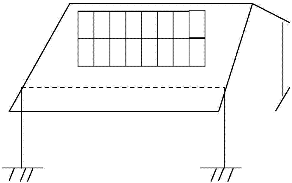 A detection system and method for a household rooftop photovoltaic power station