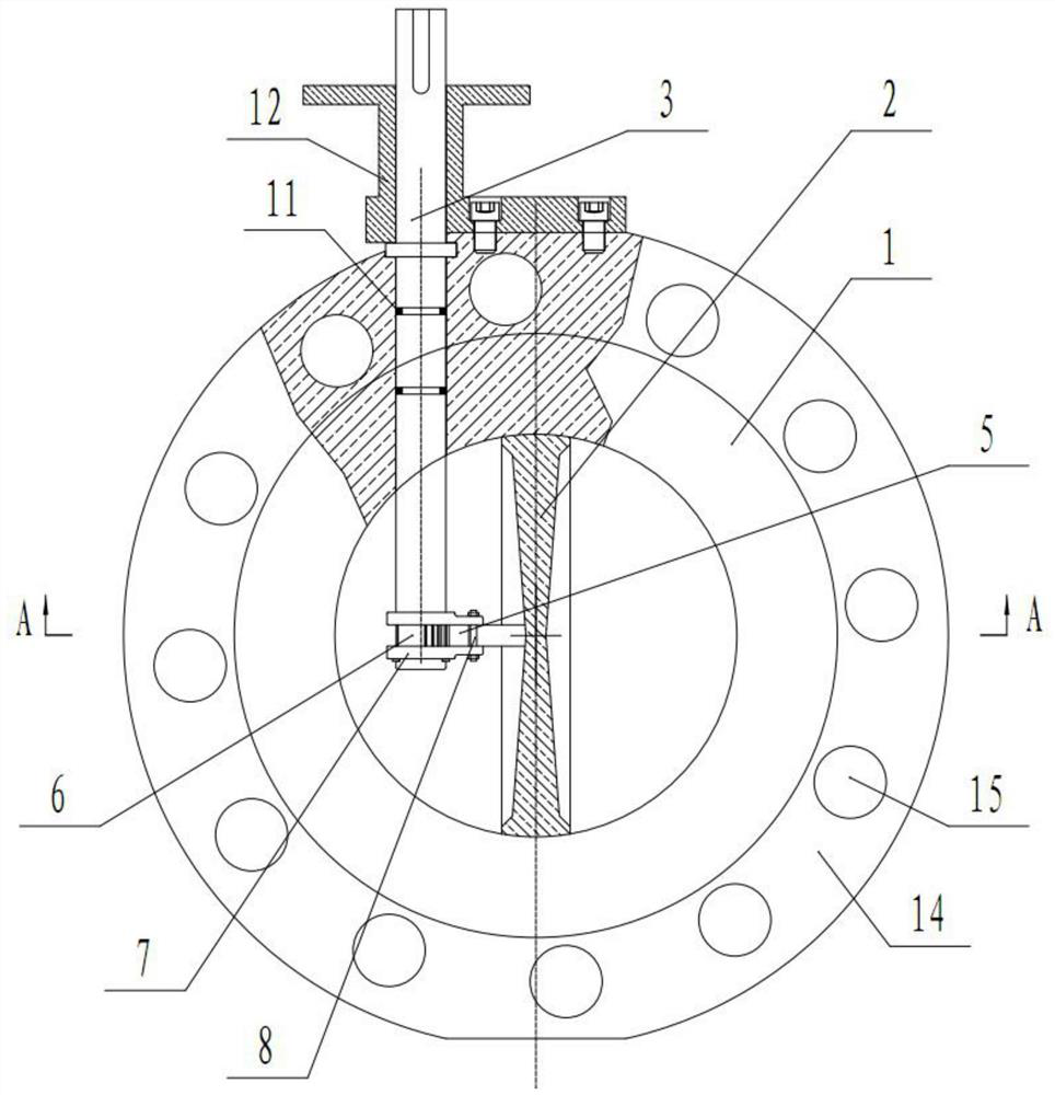 Offset type starting vector sealing valve
