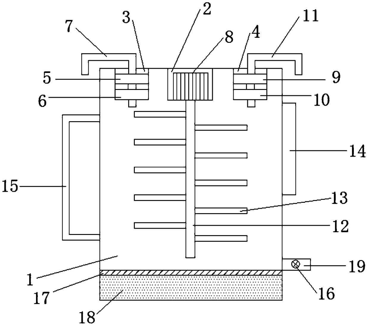 Automatic dispensing box for agriculture