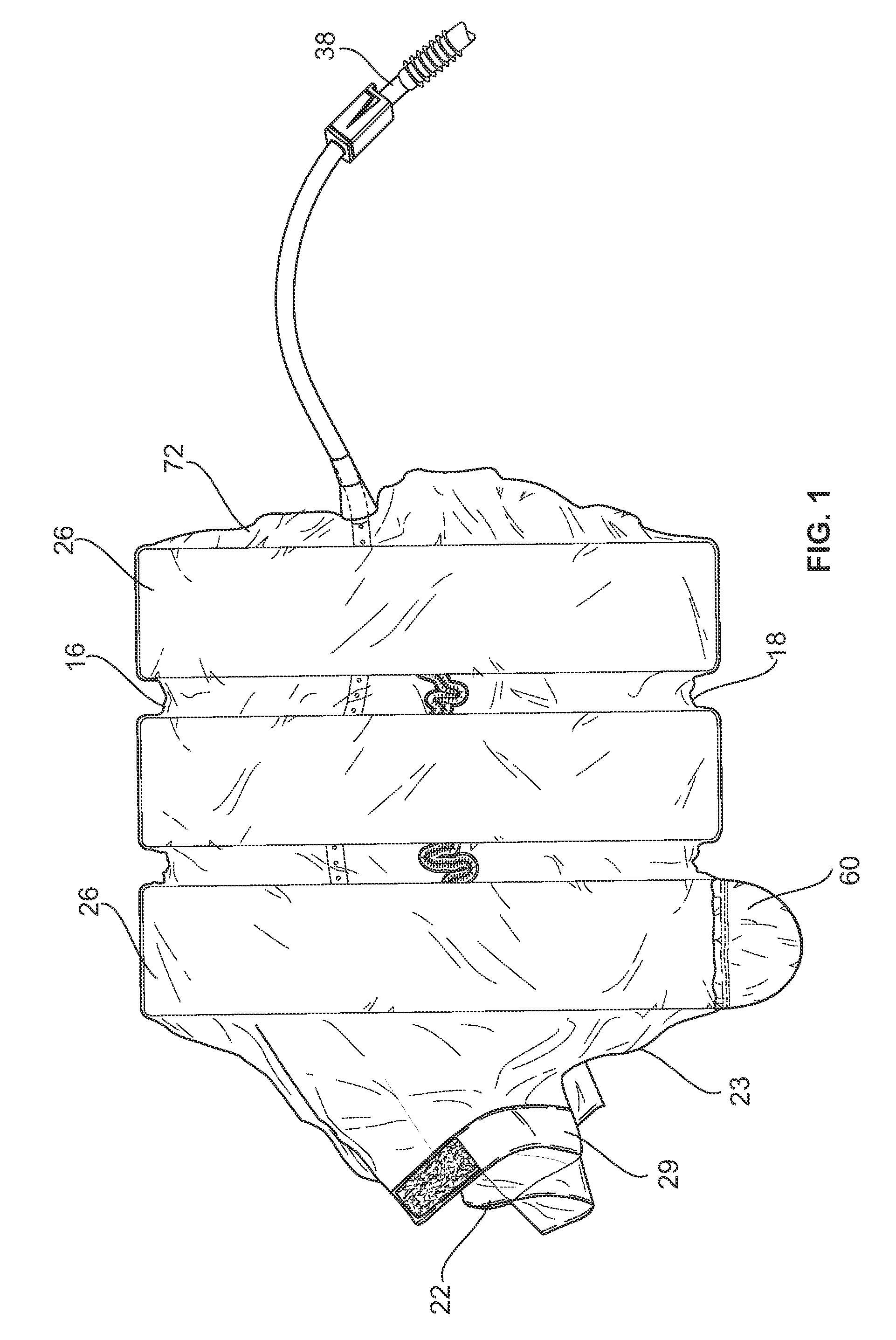 Collapsible fluid containment device with semi-rigid support members