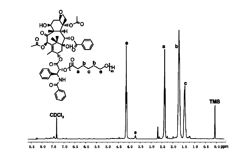 Paclitaxel bonded amphipathic aliphatic polyester-b-polyphosphate high polymer and preparation thereof