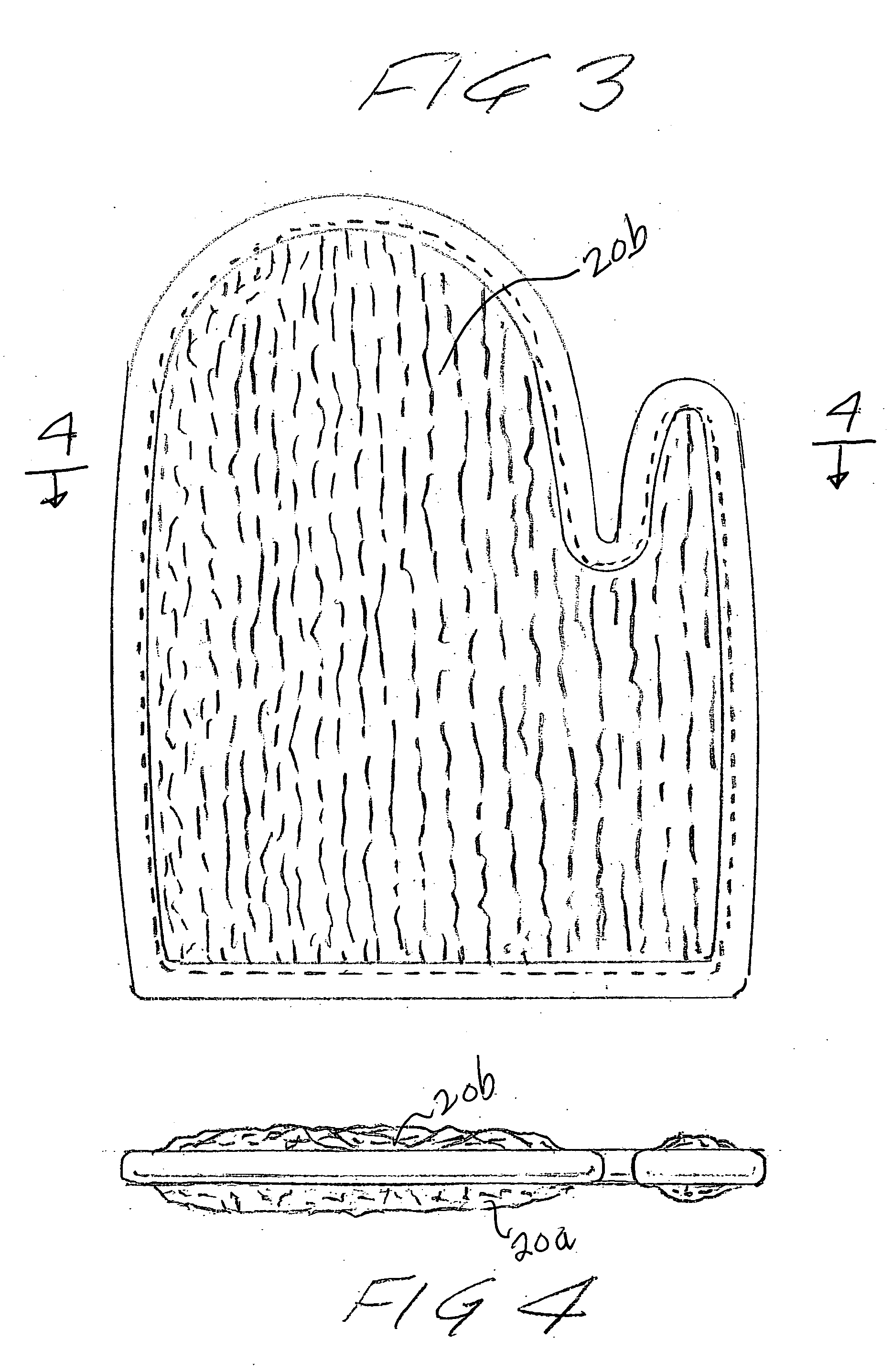 Loofah washcloth with varied areas of coarseness and method