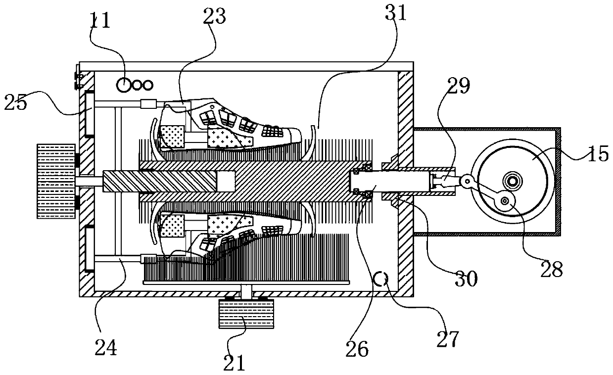 Novel college dormitory coin-operated rapid shoe washing machine