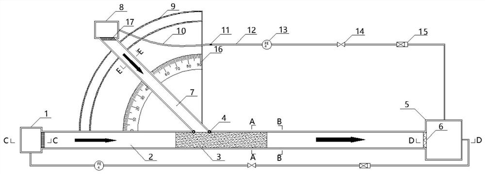 Simulation test device and method for sediment adsorption and release of pollutants at river intersections