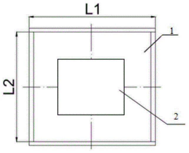 An automobile orthographic projection area measuring device