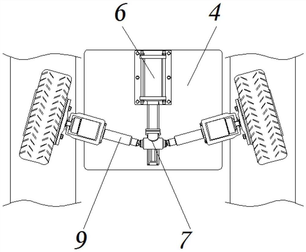 Multi-environment type automobile tire steering anti-sideslip comparison detection device