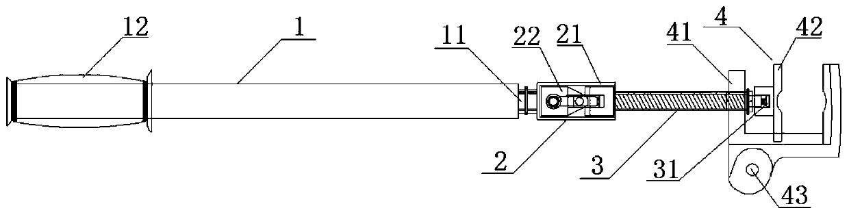 Bendable short-circuit ground wire operating device