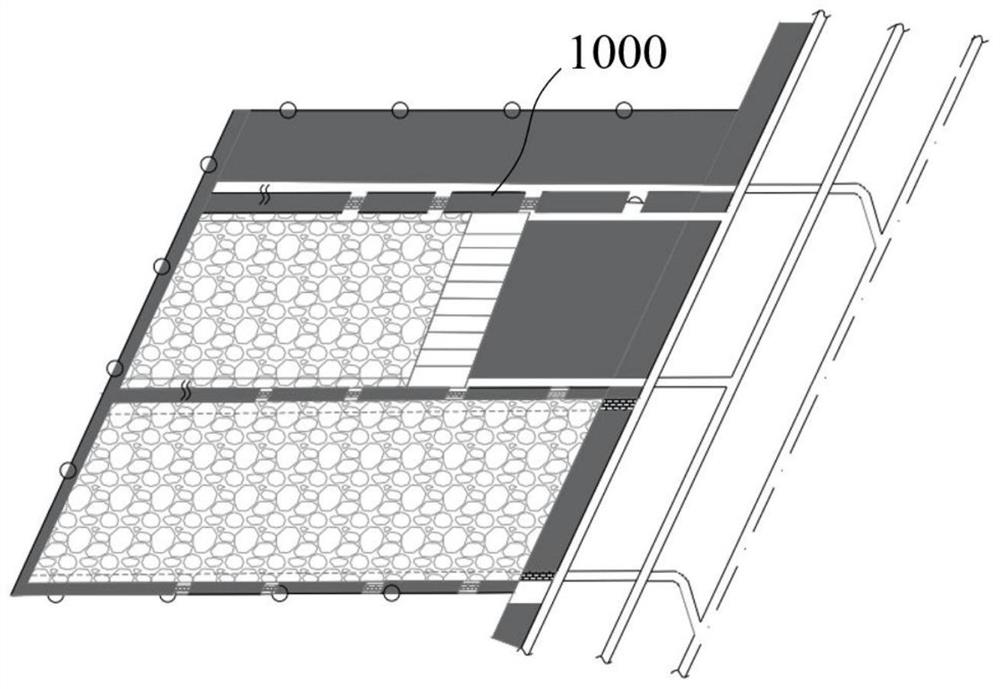 Underground reservoir coal pillar dam body damage area osmotic pressure monitoring device and monitoring method