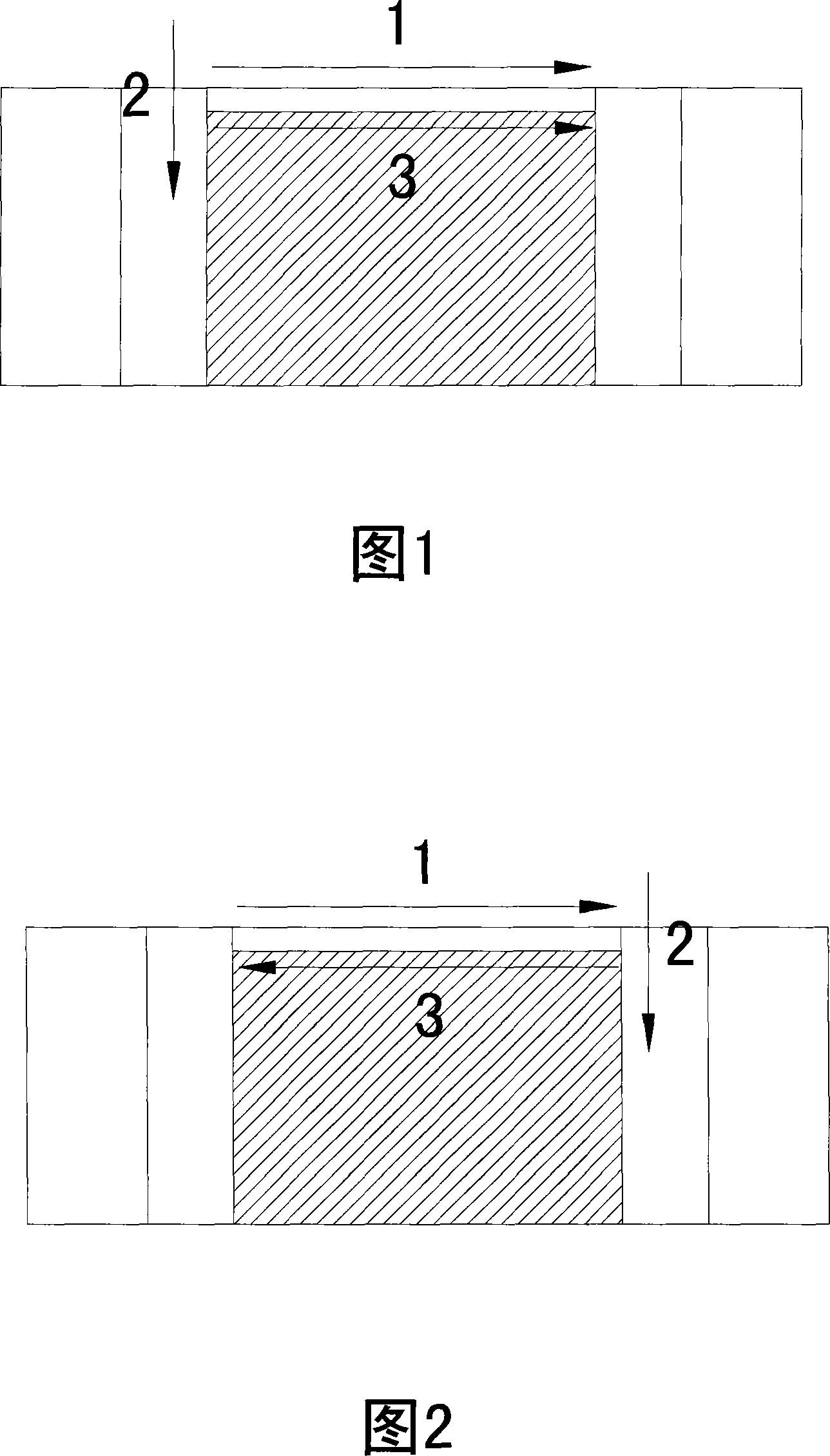 Push-along-edge type resistor repair and carving method