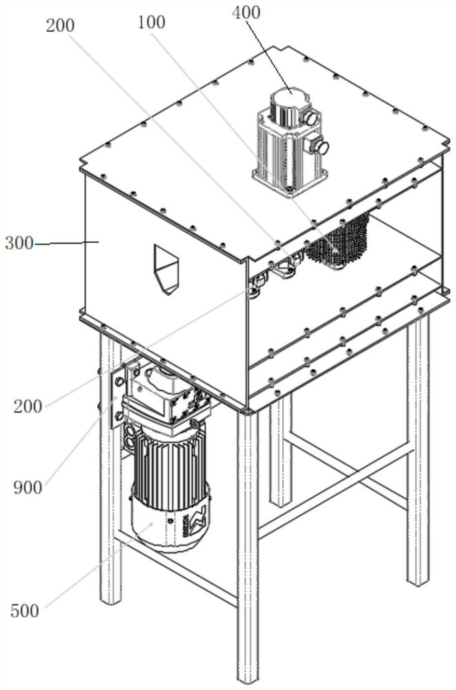 Profiling rubber roller type fish scale removing device