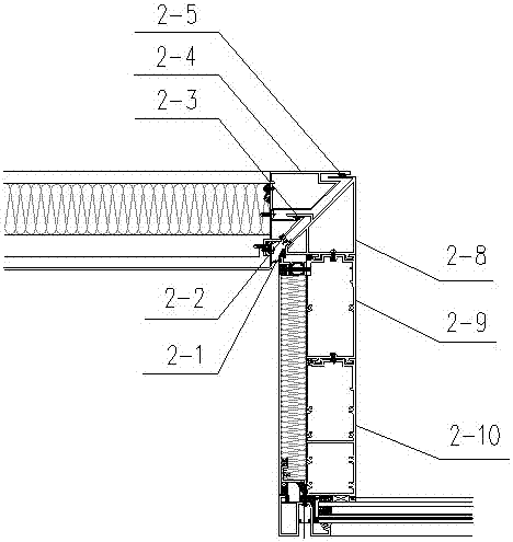 Floating window type curtain wall unit