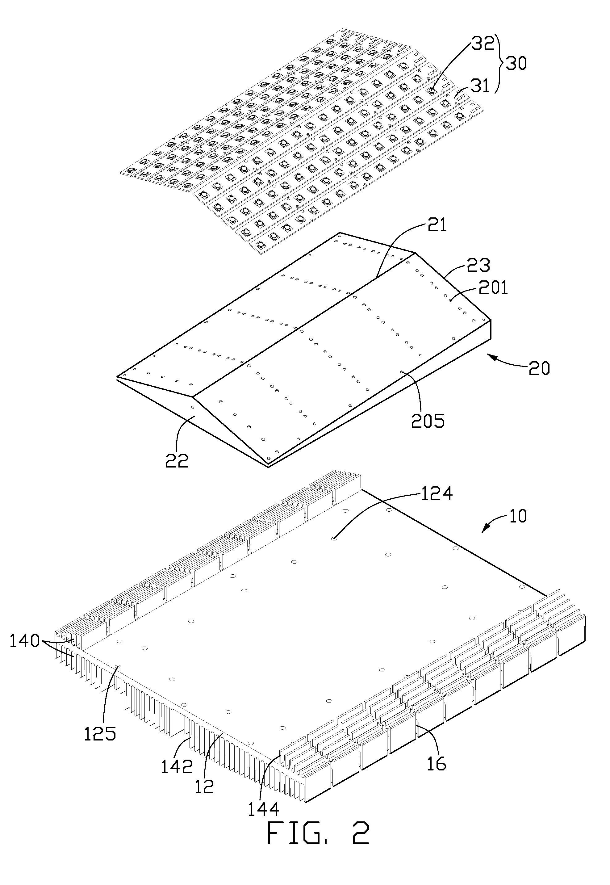 LED lamp with a heat dissipation device
