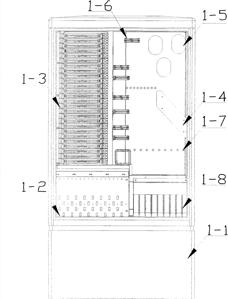 Outdoor optical divider connecting box for FTTX