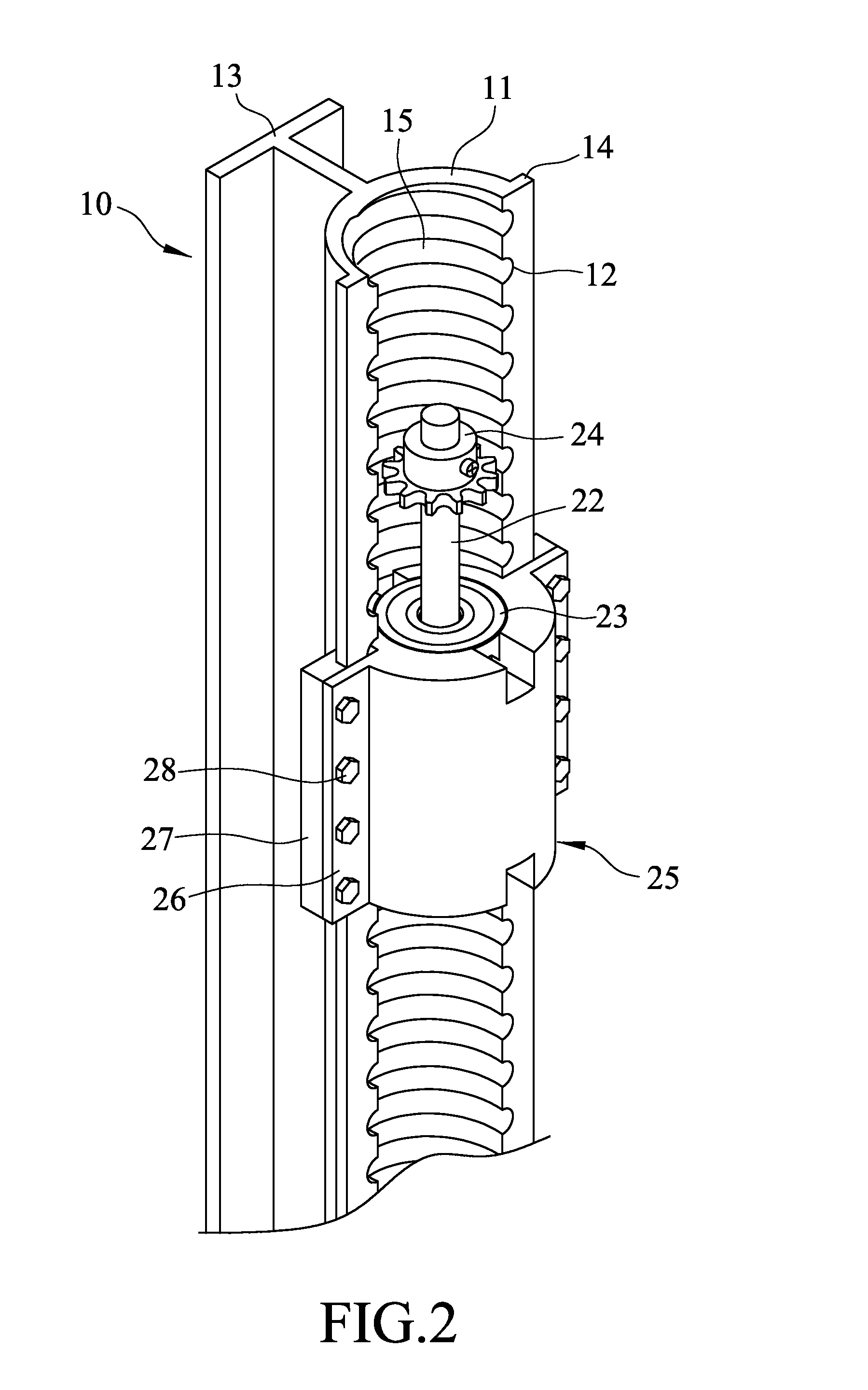 Vertical support structure and lifting device having the same