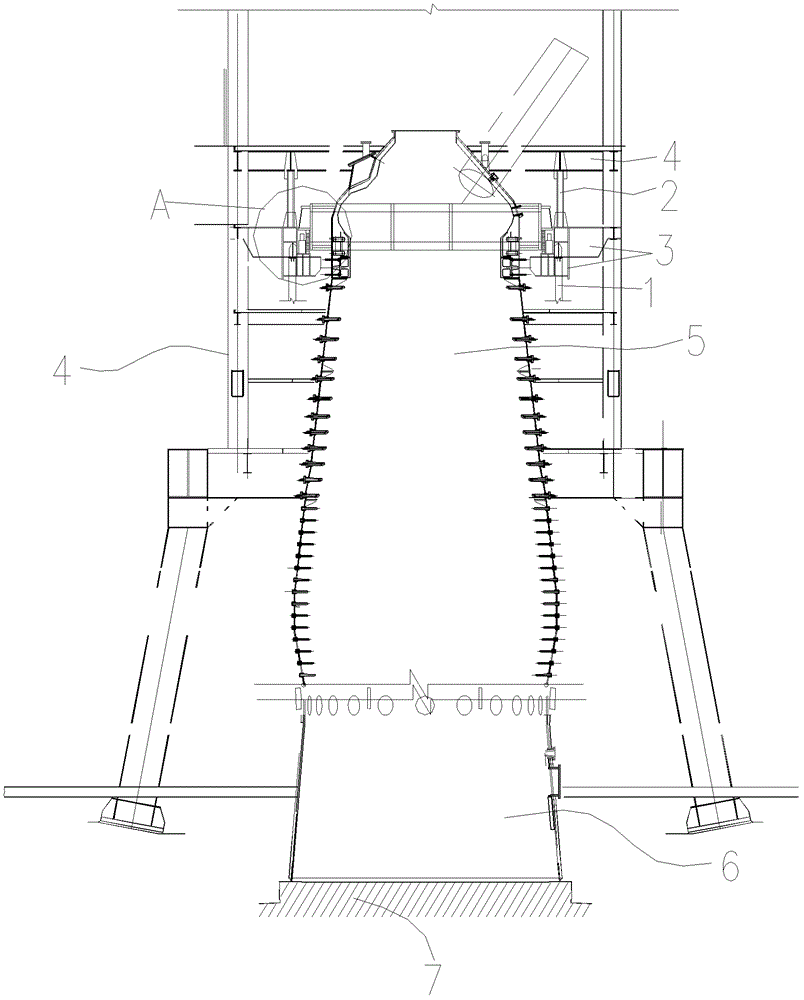 Method for correcting and resetting blast furnace body