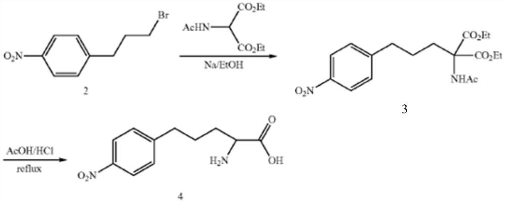 Synthesis method of multi-configuration long-chain phenyl amino acid compound