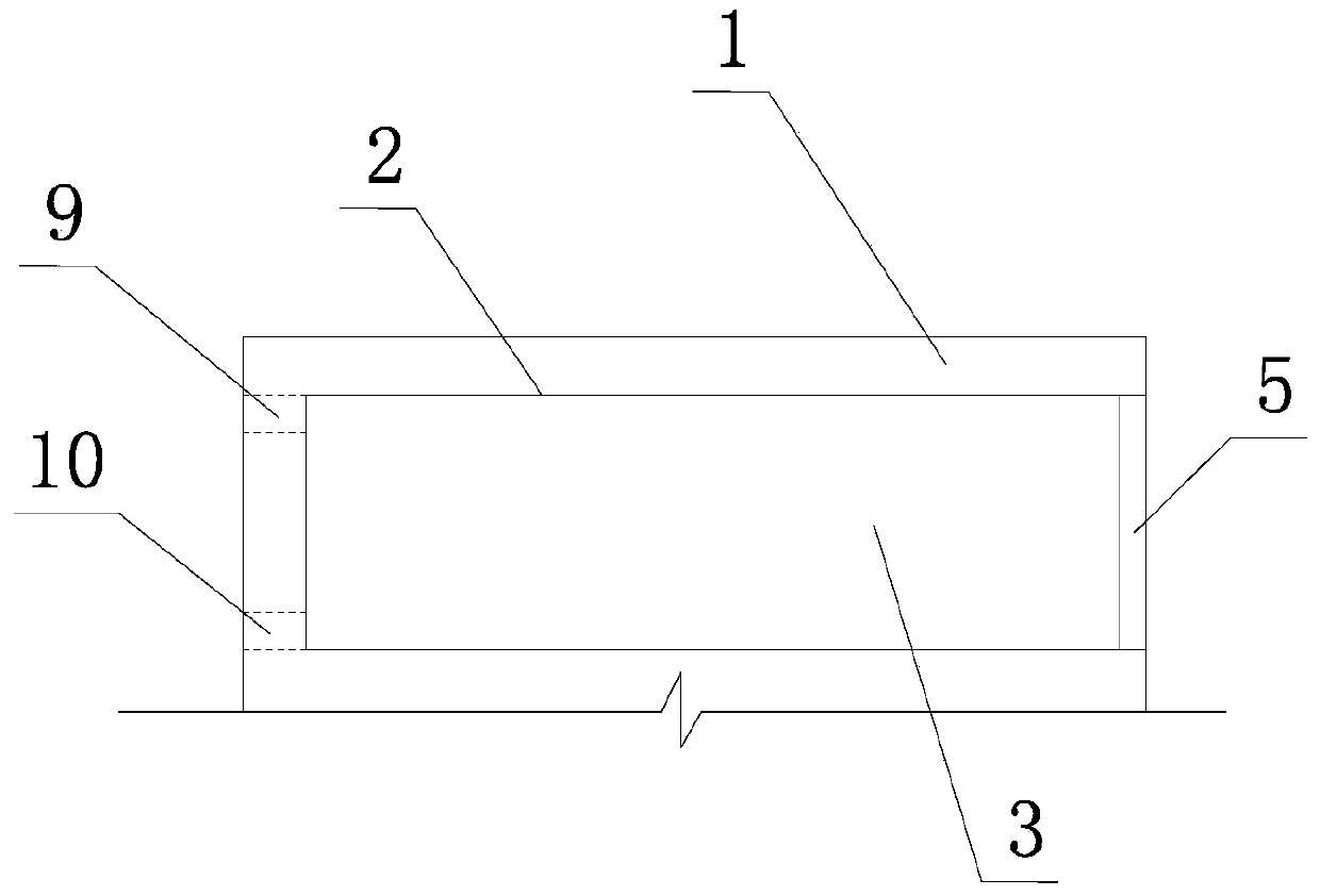 Device and construction method using sea sand as concrete fine aggregate