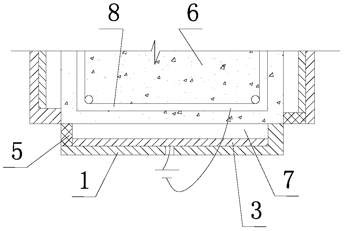 Device and construction method using sea sand as concrete fine aggregate