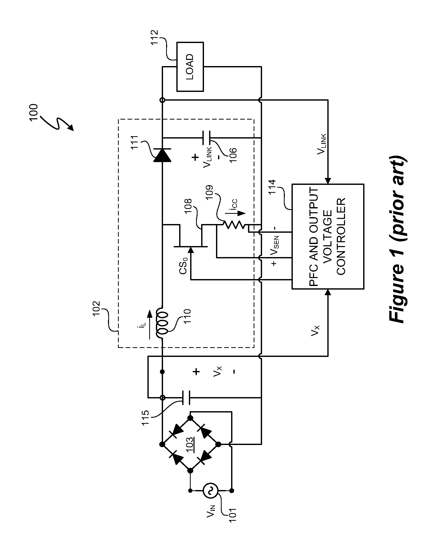 Cascode configured switching using at least one low breakdown voltage internal, integrated circuit switch to control at least one high breakdown voltage external switch