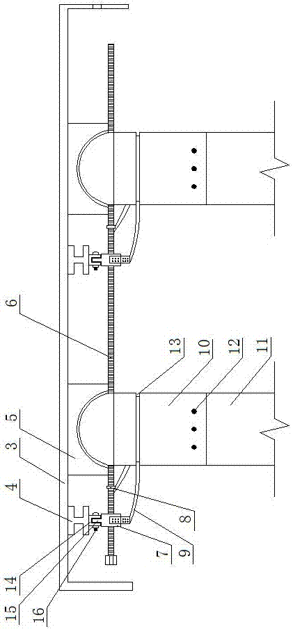 Steel box buckle cap temporary construction road