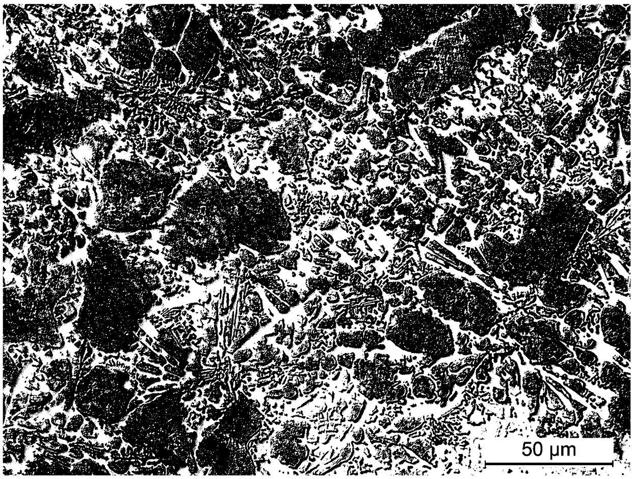 Erbium-carbonate toughened high-hardness alloy and casting and heat treatment method thereof