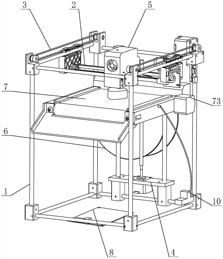 A 3D printer that can automatically peel off models and print continuously