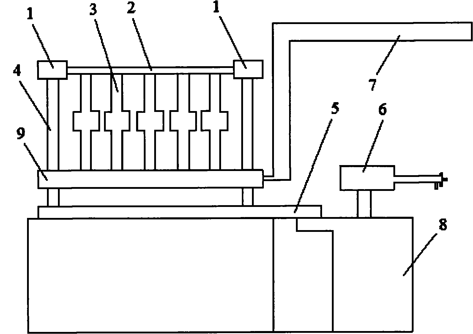 Glue spraying dryer for medical cleaning rod