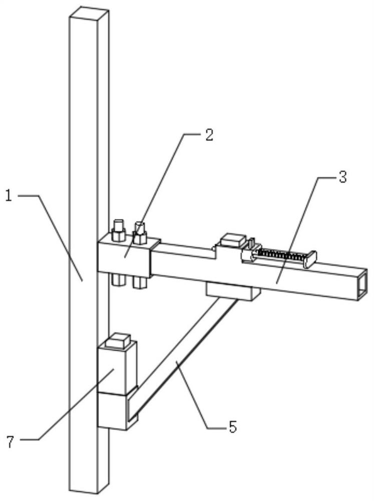 Node connecting device for fabricated building structure