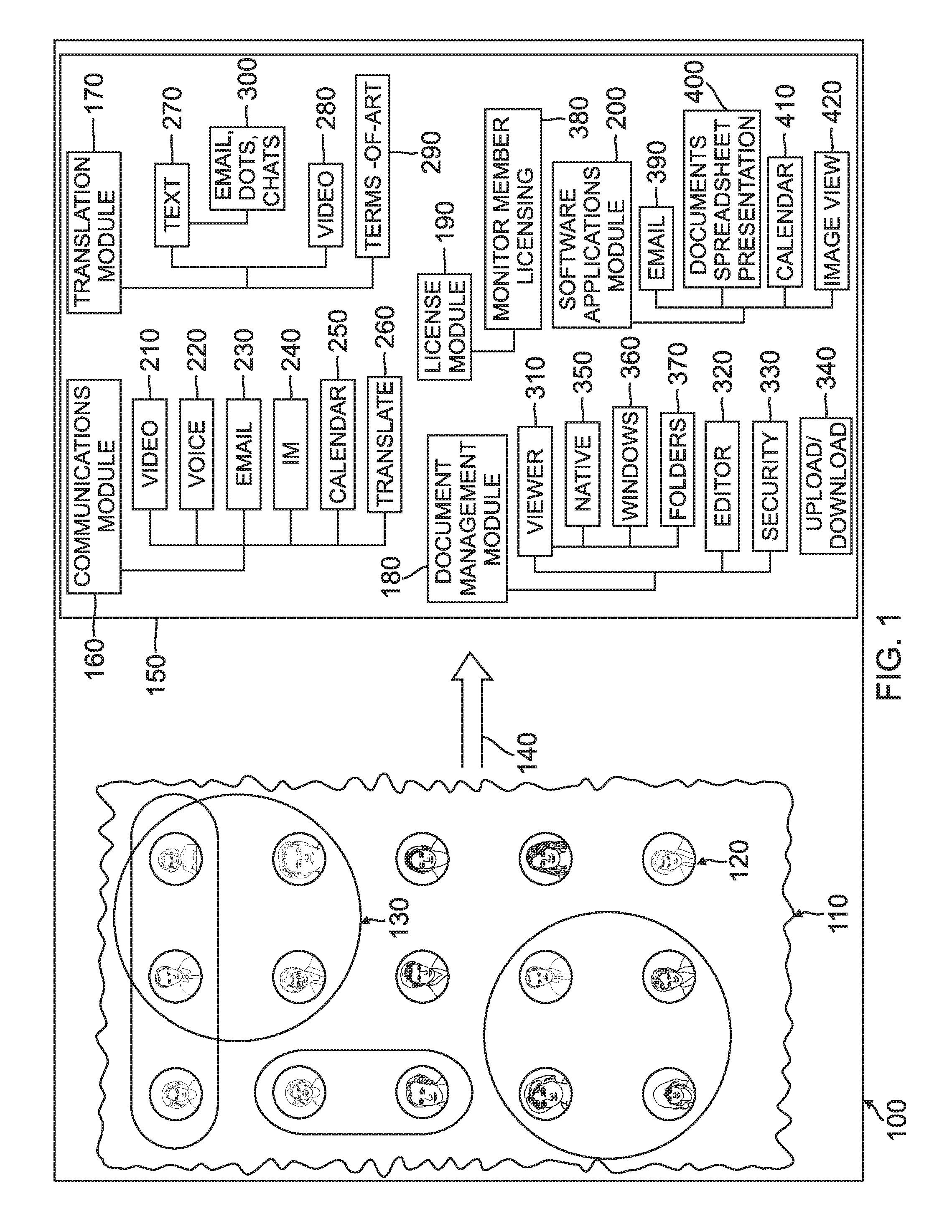 Method for associating a code with an electronic document, a hard document and storage information relating to the hard document