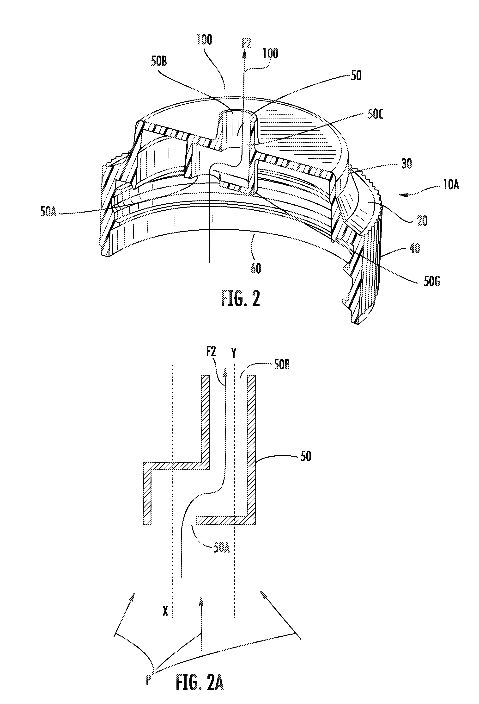 Dispensing closure with obstructed, offset, non-linear flow profile