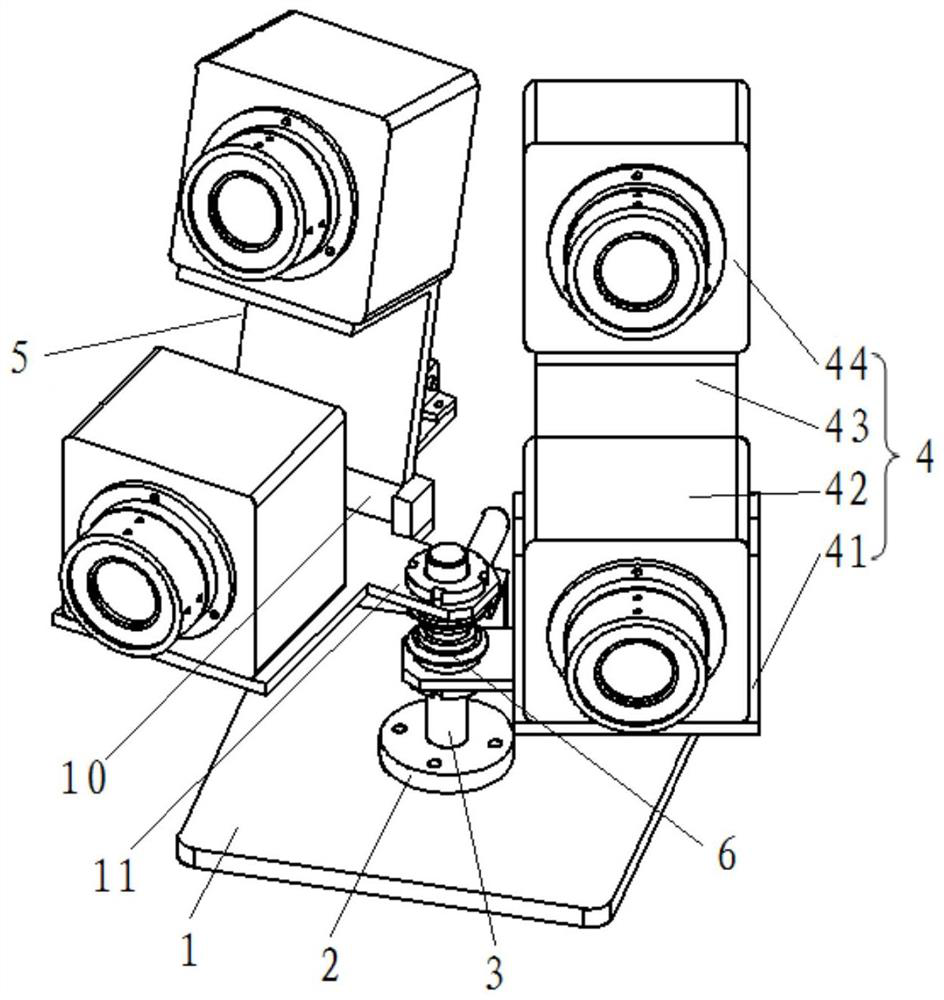 View field adjustable imaging system based on splicing technology