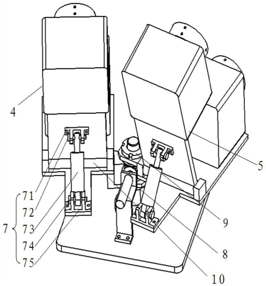 View field adjustable imaging system based on splicing technology