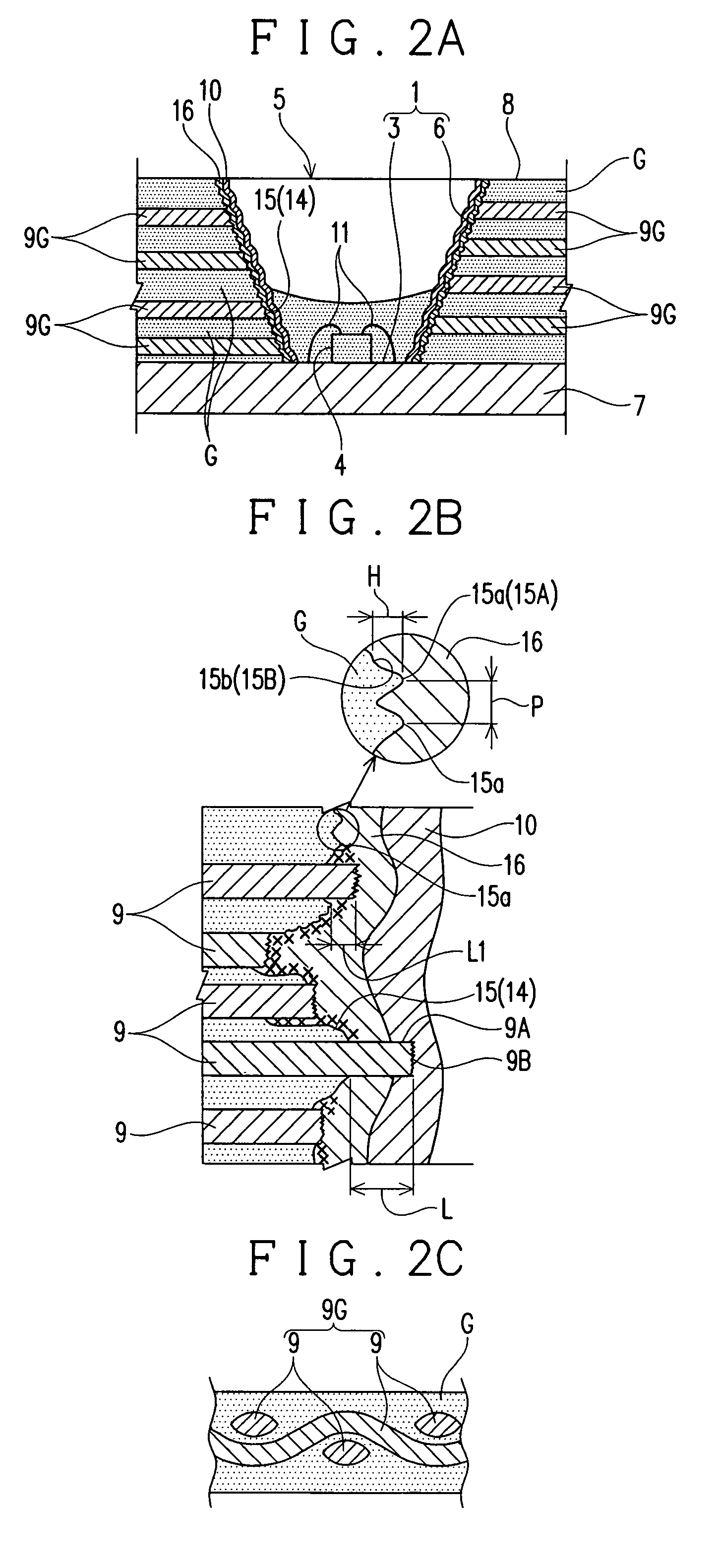 Light emitting device having a package formed with fibrous fillers