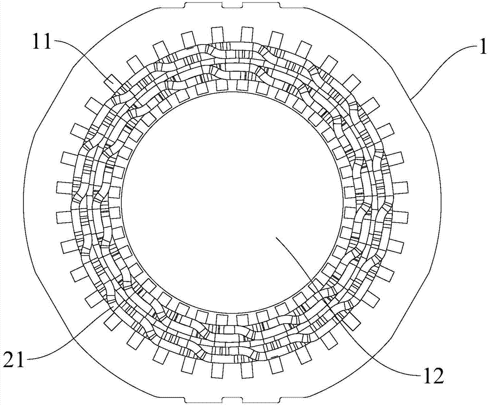 Stator for motor, manufacturing method thereof, motor and compressor